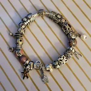Pandora Charm Bracelet with Pandora Charms
